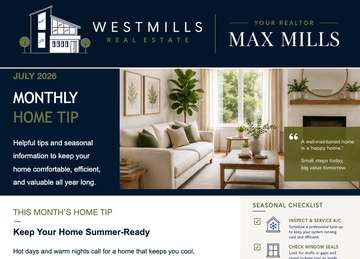 Monthly home tip email